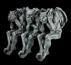 Gargoyle Kantenhocker 3er Set - Nichts Böses -Statuen Modell Verkauf 10224 2 gargoyles 2 1280x1280