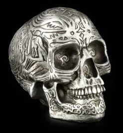 Totenkopf - Keltisch Silberfarben
