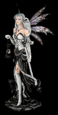 Elfen Statue 140 Cm Mit Katze XXL - Black Magica -Statuen Modell Verkauf 12006 1 hexen statue 1 1280x1280