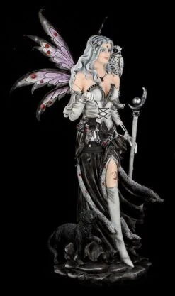 Elfen Statue 140 Cm Mit Katze XXL - Black Magica -Statuen Modell Verkauf 12006 5 hexen statue 5 1280x1280