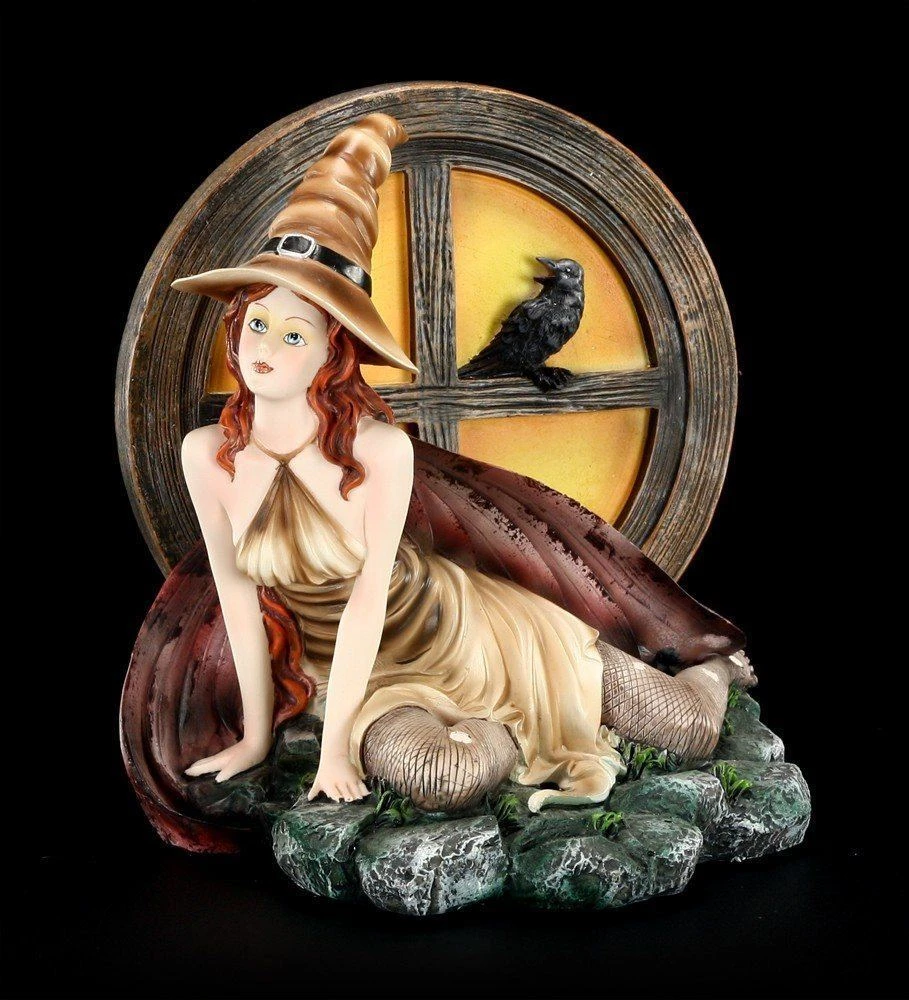Hexen Figur - Alanta Mit Rabe Corvus 3 Hexen Figur - Alanta Mit Rabe Corvus