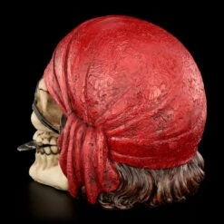 Totenkopf - Pirat Mit Rotem Kopftuch -Statuen Modell Verkauf 13677 4 totenkopf pirat kopftuch 4 1280x1280