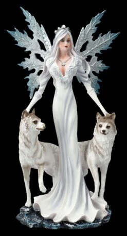 Elfen Figur - Maylea Mit Weißen Wölfen