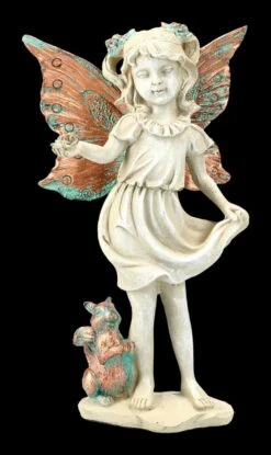 Elfen Figur - Waldelfe Mit Eichhörnchen