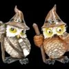 Eulen Figuren 2er Set - Zauberer
