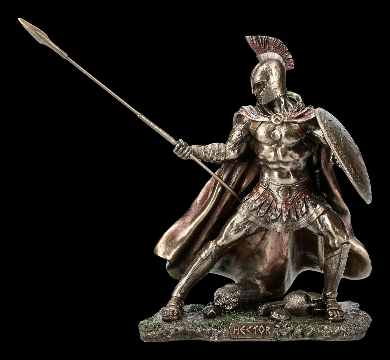 Hektor Figur - Mit Speer Und Schild Zum Angriff 4 Hektor Figur - Mit Speer Und Schild Zum Angriff – Bild 2