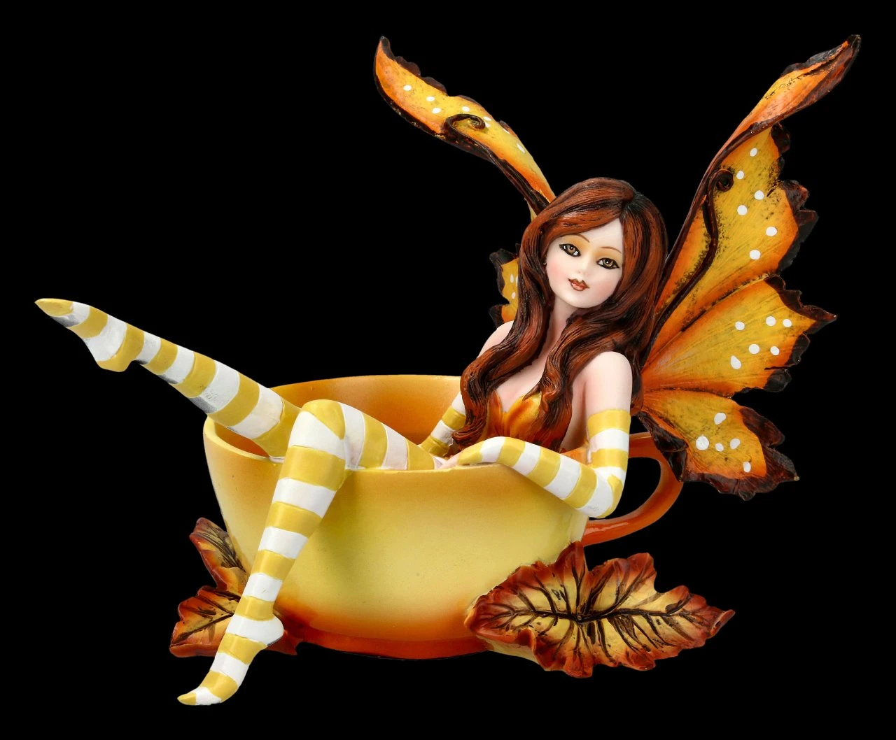 Elfen Figur In Tasse - Cup Fairy Autumn 3 Elfen Figur In Tasse - Cup Fairy Autumn