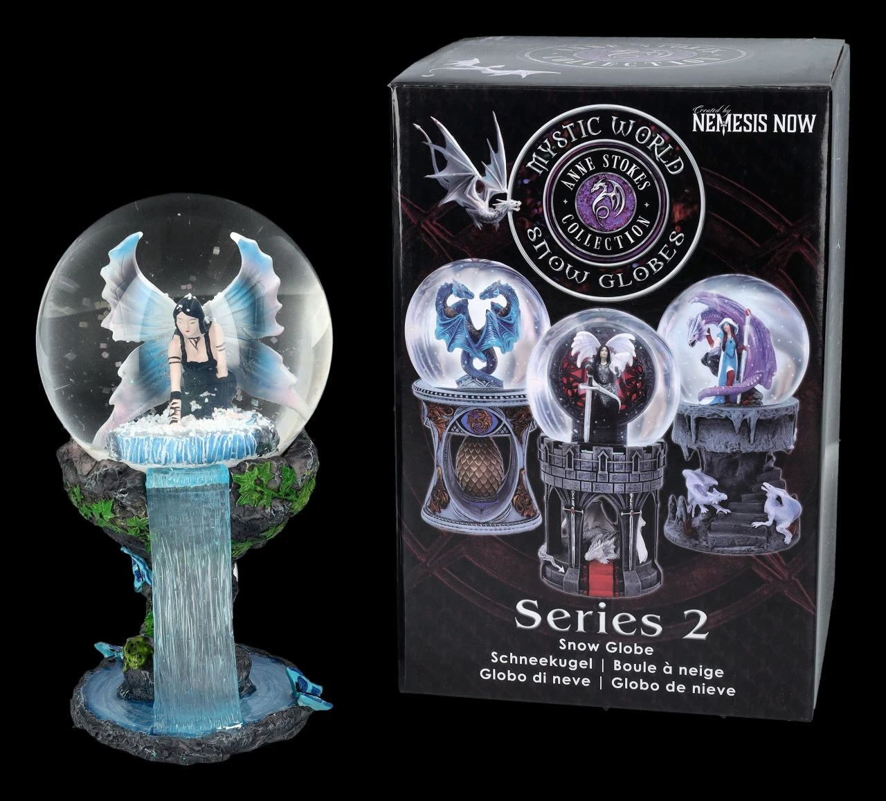 Elfen Schneekugel - Immortal Flight By Anne Stokes 4 Elfen Schneekugel - Immortal Flight By Anne Stokes – Bild 2