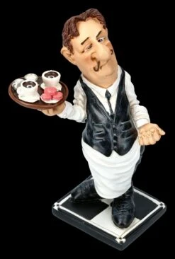 Funny Job Figur - Kellner Mit Tablet -Statuen Modell Verkauf 2D FS21777 Funny Job Figur Kellner mit Tablet 2 1280x1280