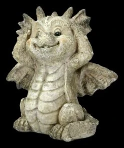 Garten Drachen Figuren Set - Sitzend -Statuen Modell Verkauf 2D FS21819 Gartenfiguren Suesses Drachen Figuren Set sitzend 7 1280x1280