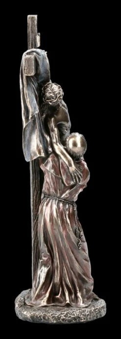 Jesus Figur Am Kreuz Mit Heiligem Franziskus -Statuen Modell Verkauf 2D FS22280 Jesus Figur am Kreuz mit Heiligem Franziskus 7 1280x1280