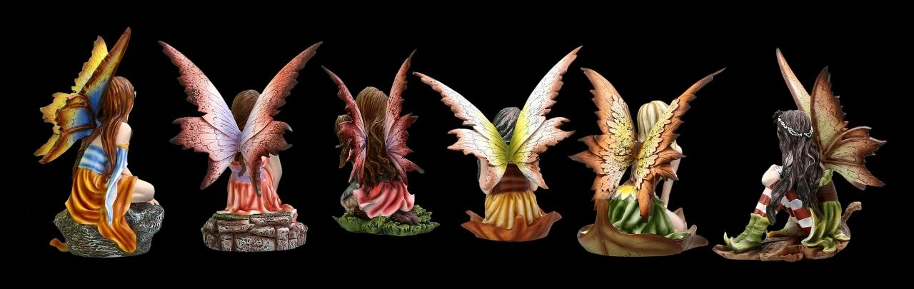 Elfen Figuren 6er Set - Süße Vorfreude 5 Elfen Figuren 6er Set - Süße Vorfreude – Bild 3