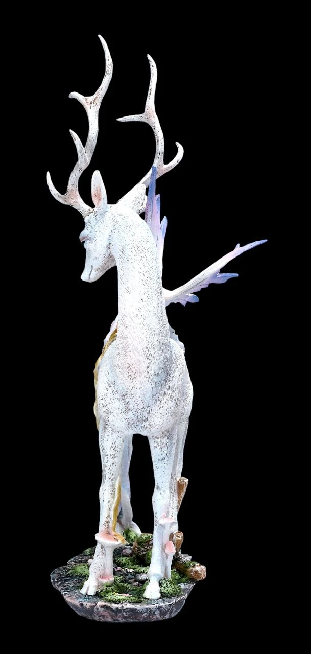 Elfen Figur Schläft Auf Weißem Hirsch 5 Elfen Figur Schläft Auf Weißem Hirsch – Bild 3