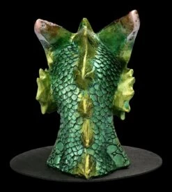 Backflow Räucherhalter - Grüner Drachenkopf Groß -Statuen Modell Verkauf 2D FS22538 Backflow Raucherhalter Gruener Drachenkopf 7 1280x1280