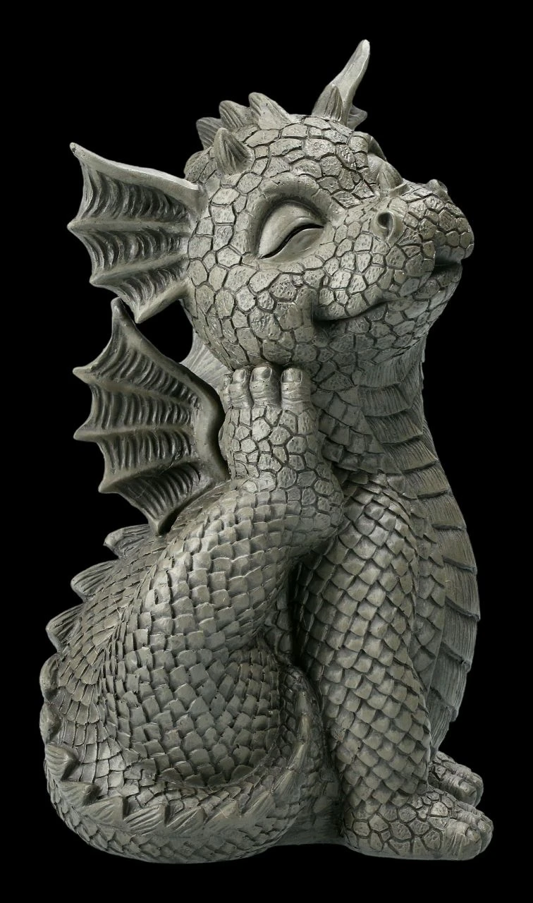 Gartenfigur - Drache Kratzt Sich 4 Gartenfigur - Drache Kratzt Sich – Bild 2