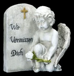 Grabengel Figur - Wir Vermissen Dich