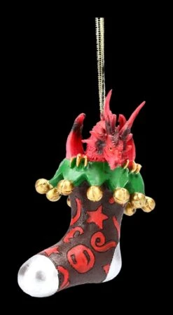 Christbaumschmuck - Weihnachts-Drache Mit Strumpf -Statuen Modell Verkauf 2D FS22685 Chrisbaumschmuck Weihnachts Drache mit Strumpf 11 1280x1280