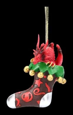 Christbaumschmuck - Weihnachts-Drache Mit Strumpf -Statuen Modell Verkauf 2D FS22685 Chrisbaumschmuck Weihnachts Drache mit Strumpf 5 1280x1280