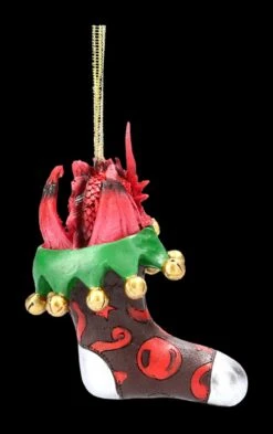 Christbaumschmuck - Weihnachts-Drache Mit Strumpf -Statuen Modell Verkauf 2D FS22685 Chrisbaumschmuck Weihnachts Drache mit Strumpf 8 1280x1280