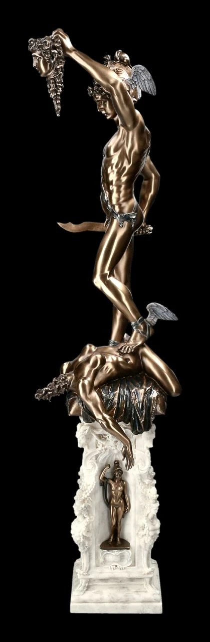 Perseus Figur Auf Säule Mit Medusenhaupt XL 5 Perseus Figur Auf Säule Mit Medusenhaupt XL – Bild 3