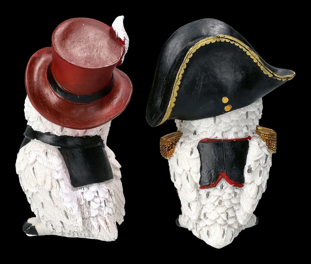 Schneeeulen Figuren Set - Gefiederte Adlige 5 Schneeeulen Figuren Set - Gefiederte Adlige – Bild 3