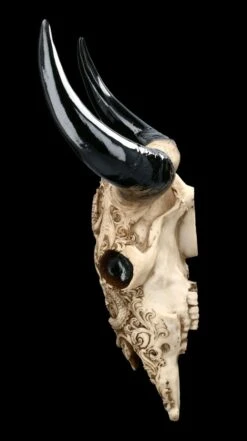 Wandrelief Stier Schädel - Drachenmotiv Groß -Statuen Modell Verkauf 2D FS23374 Wandrelief Stier Schadel Drachenmotiv gross 5 1280x1280