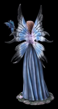Elfenfigur - Rebecca Mit Blauem Kleid Und Drache -Statuen Modell Verkauf 2D FS23479 Elfenfigur Rebecca mit blauem Kleid und Drache 4 1280x1280