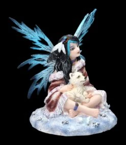 Elfenfigur - Polara Mit Babywolf -Statuen Modell Verkauf 2D FS23519 Elfenfigur Polara mit Babywolf 5 1280x1280