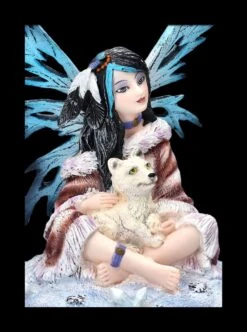 Elfenfigur - Polara Mit Babywolf -Statuen Modell Verkauf 2D FS23519 Elfenfigur Polara mit Babywolf 7 1280x1280