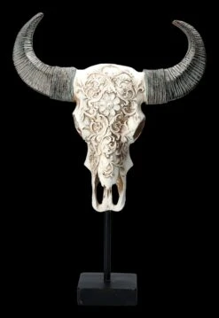 Bullen Totenkopf - Verziert Mit Ständer