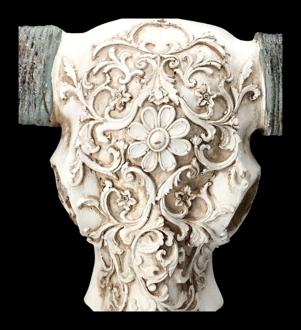 Bullen Totenkopf - Verziert Mit Ständer 9 Bullen Totenkopf - Verziert Mit Ständer – Bild 7