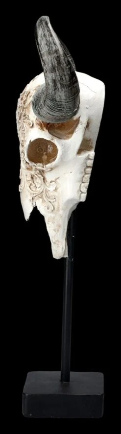 Stier Totenkopf - Verziert Mit Ständer -Statuen Modell Verkauf 2D FS23526 Stier Totenkopf mit Verziehrungen und St nder 2 1280x1280