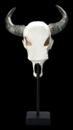 Stier Totenkopf - Verziert Mit Ständer -Statuen Modell Verkauf 2D FS23526 Stier Totenkopf mit Verziehrungen und St nder 3 1280x1280