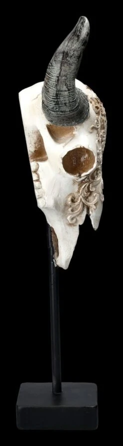 Stier Totenkopf - Verziert Mit Ständer -Statuen Modell Verkauf 2D FS23526 Stier Totenkopf mit Verziehrungen und St nder 4 1280x1280