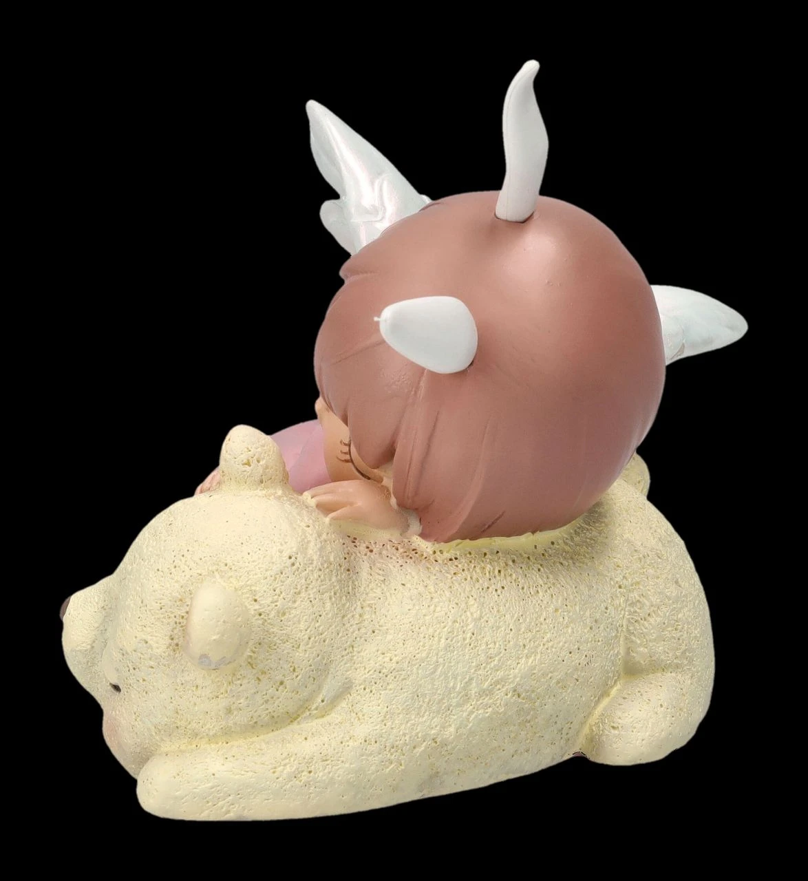 Dekofigur - Schlafendes Engelchen Mit Bär 5 Dekofigur - Schlafendes Engelchen Mit Bär – Bild 3