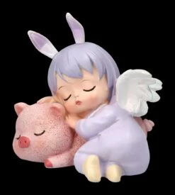 Dekofigur - Schlafendes Engelchen Mit Schweinchen -Statuen Modell Verkauf 2D FS23615 Dekofigur Schlafendes Engelchen mit Schweinchen 6 1280x1280