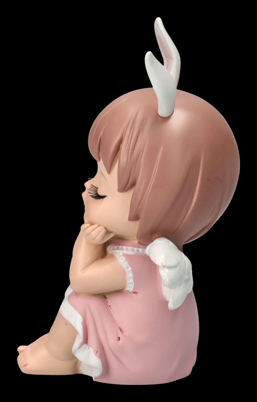 Dekofigur - Nachdenkliches Engelchen Rosa 5 Dekofigur - Nachdenkliches Engelchen Rosa – Bild 3