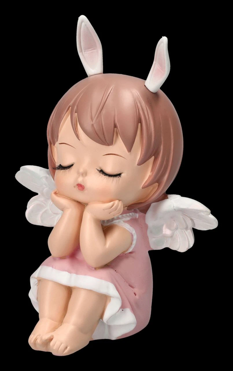 Dekofigur - Nachdenkliches Engelchen Rosa 8 Dekofigur - Nachdenkliches Engelchen Rosa – Bild 6