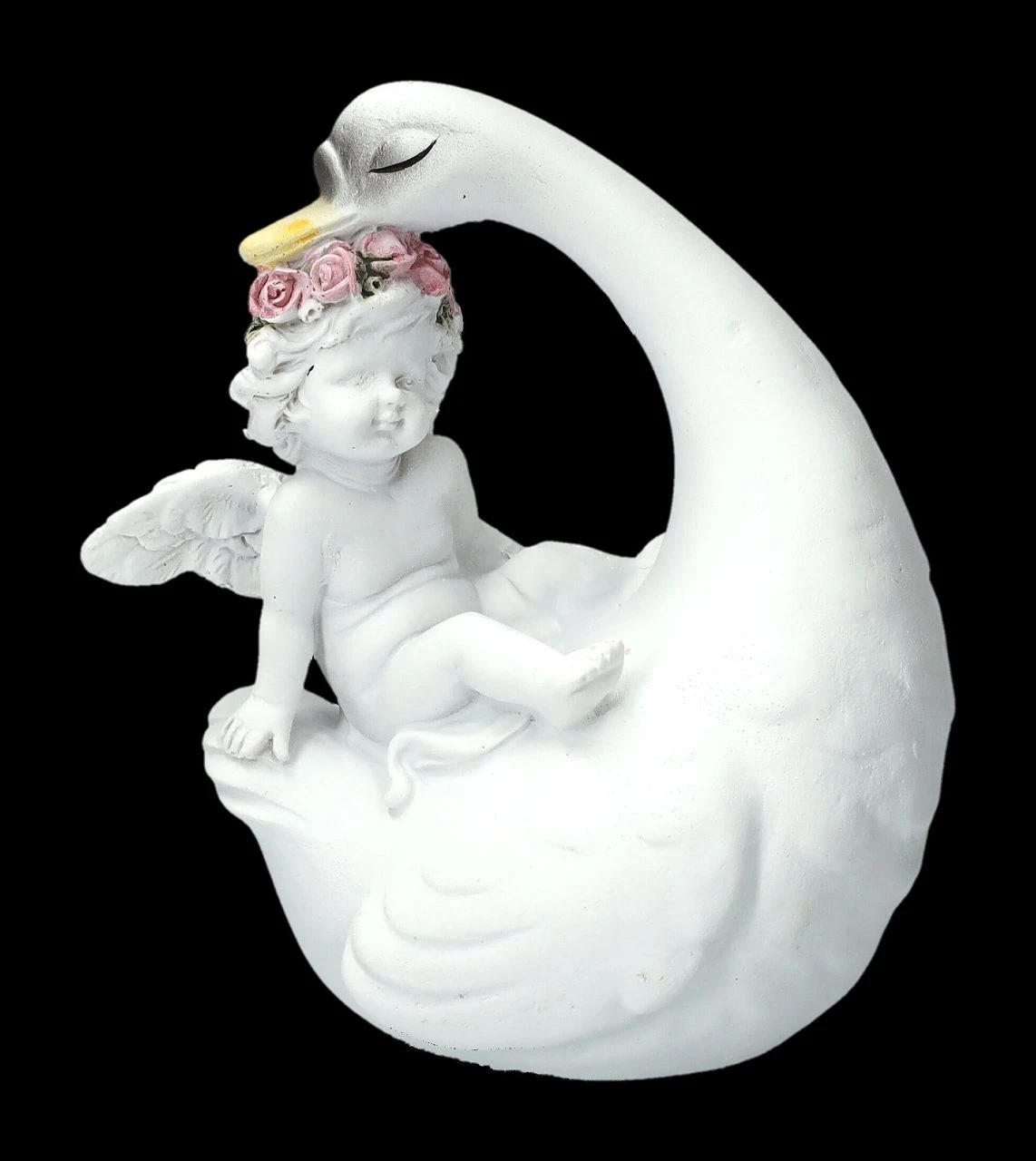 Engel Figuren - Putten Auf Schwänen 2er Set 7 Engel Figuren - Putten Auf Schwänen 2er Set – Bild 5