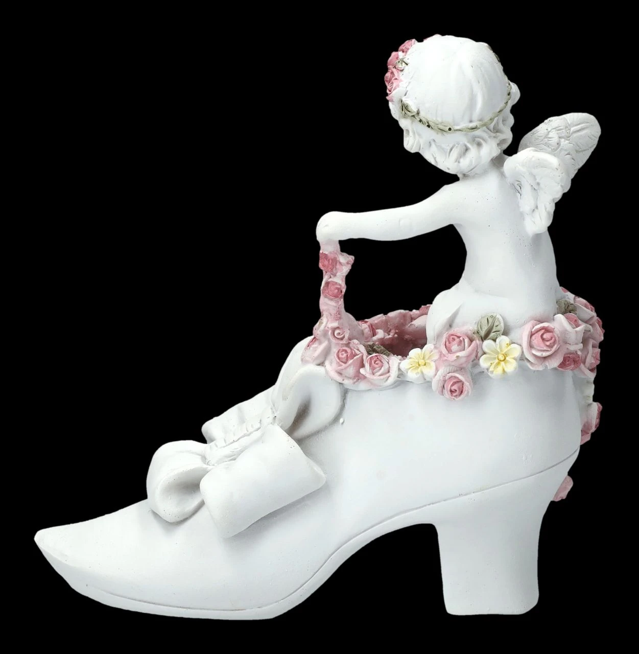 Engel Figur - Putte Mit Rosen Auf Schuh 6 Engel Figur - Putte Mit Rosen Auf Schuh – Bild 4
