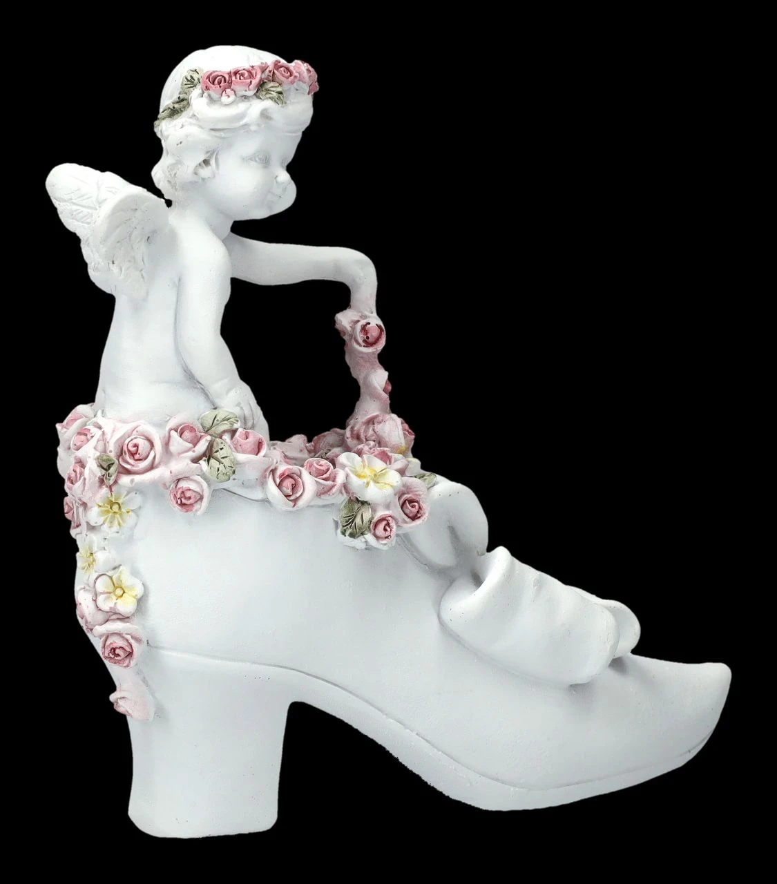 Engel Figur - Putte Mit Rosen Auf Schuh 8 Engel Figur - Putte Mit Rosen Auf Schuh – Bild 6