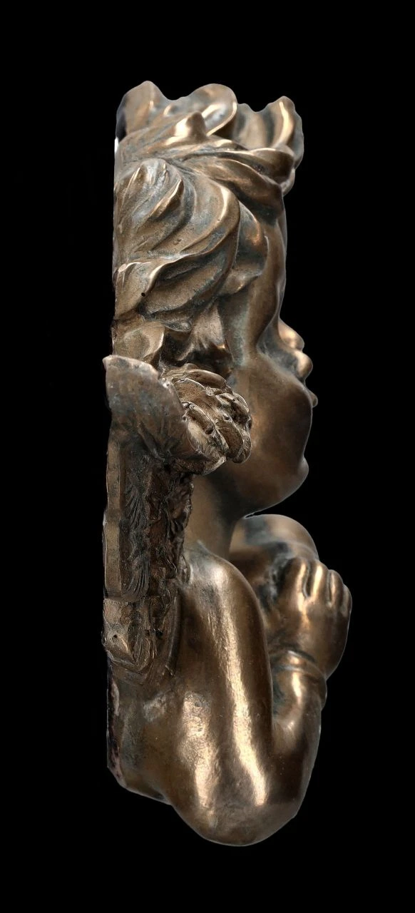 Wanddeko - Putten Mit Herz Bronziert 8 Wanddeko - Putten Mit Herz Bronziert – Bild 6