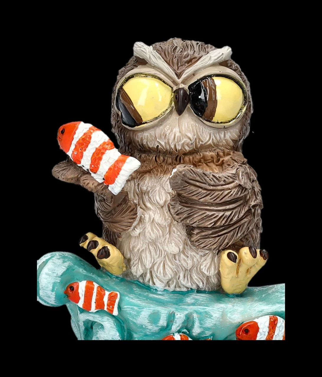 Lustige Eulen Figur Mit Fischen 9 Lustige Eulen Figur Mit Fischen – Bild 7