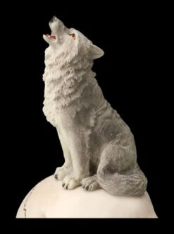 Totenkopf Mit Grauem Wolf -Statuen Modell Verkauf 2D FS23931 Totenkopf mit grauem Wolf 11 1280x1280