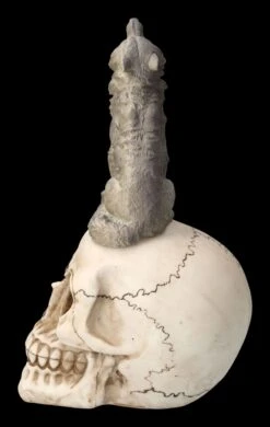 Totenkopf Mit Grauem Wolf -Statuen Modell Verkauf 2D FS23931 Totenkopf mit grauem Wolf 4 1280x1280