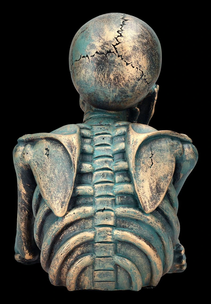 Skelett Büste - Der Denker 6 Skelett Büste - Der Denker – Bild 4