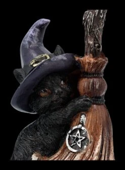 Katzen Figur Mit Hexenbesen - Familiars Broom -Statuen Modell Verkauf 2D FS24118 Katzen Figur mit Hexenbesen Familiars Broom 8 1280x1280