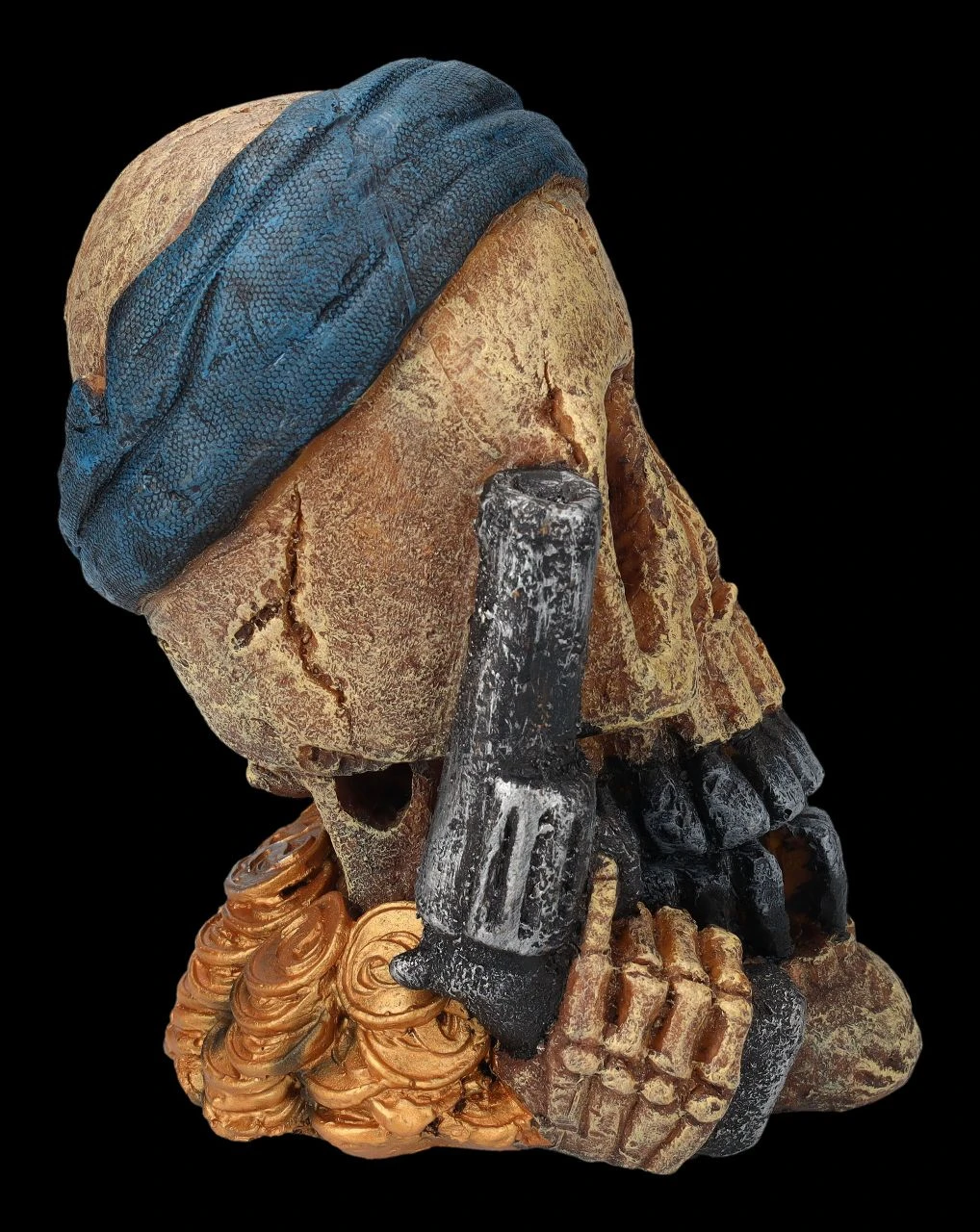 Aquarium Figur - Totenkopf Pirat Mit Pistole 8 Aquarium Figur - Totenkopf Pirat Mit Pistole – Bild 6