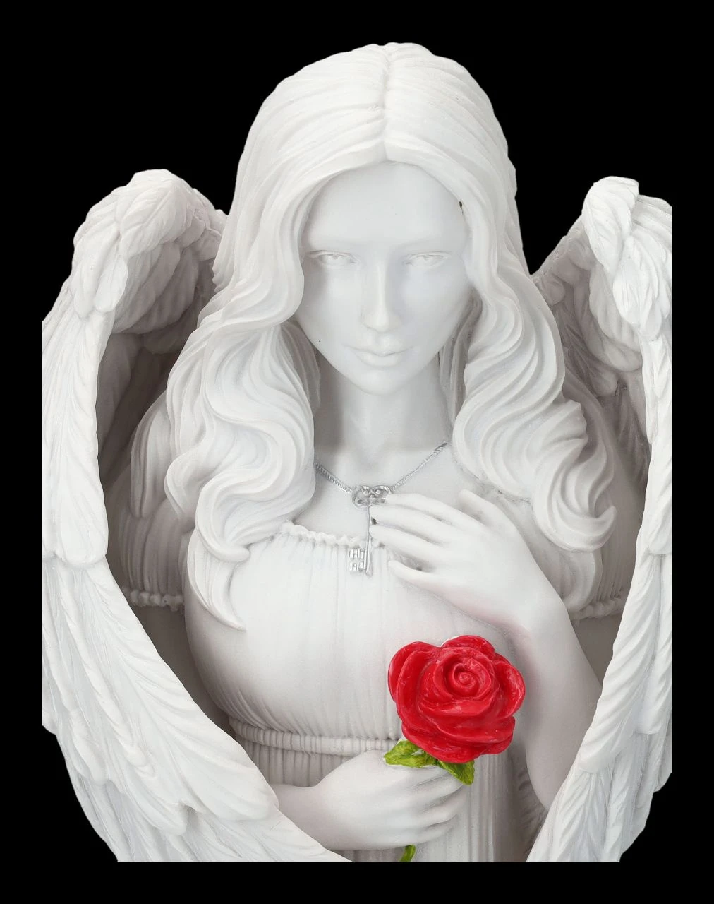 Engelfigur - Angel Blessing Mit Rose Groß 9 Engelfigur - Angel Blessing Mit Rose Groß – Bild 7