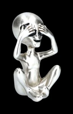 Alien Figuren - Nichts Böses Silberfarben 13 Alien Figuren - Nichts Böses Silberfarben -Statuen Modell Verkauf 2D FS24310 Alien Figur Nichts B ses silberfarben 11 1280x1280